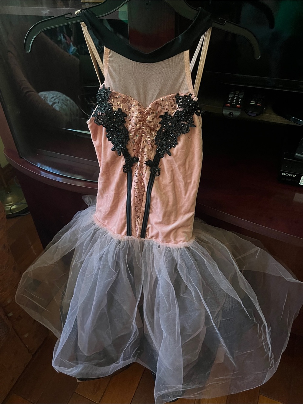 Weissman Pink and Black Ballet Dance Costume